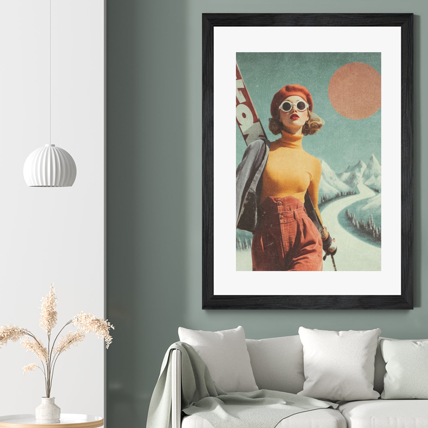 Skiing Adventure by Emel Tunaboylu on GIANT ART - skiing25