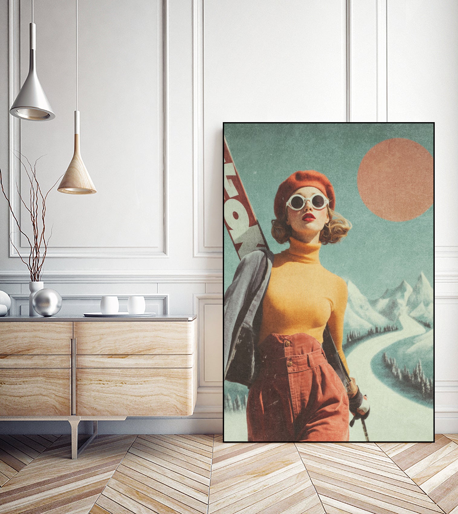 Skiing Adventure by Emel Tunaboylu on GIANT ART - skiing25