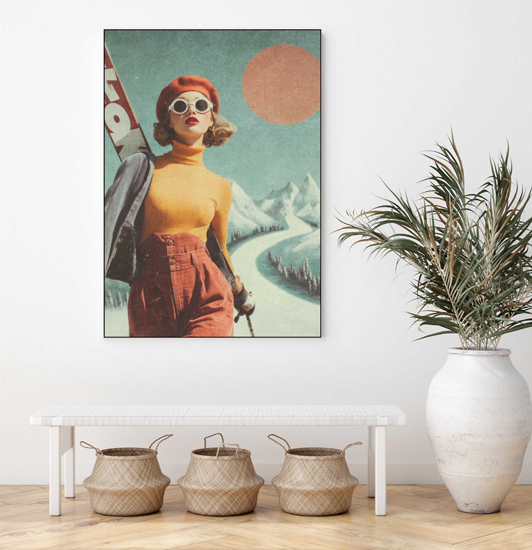 Skiing Adventure by Emel Tunaboylu on GIANT ART - skiing25