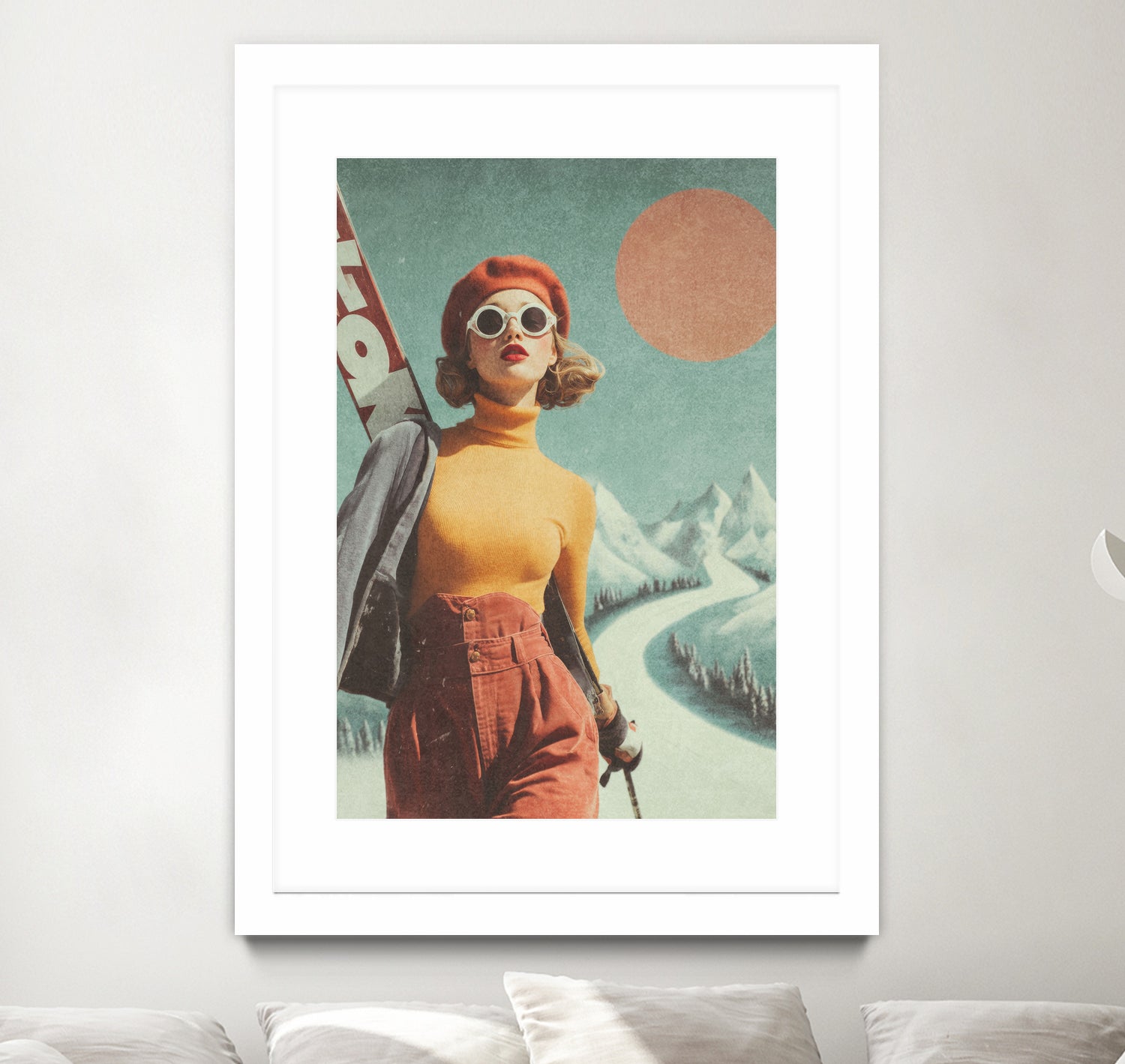 Skiing Adventure by Emel Tunaboylu on GIANT ART - skiing25