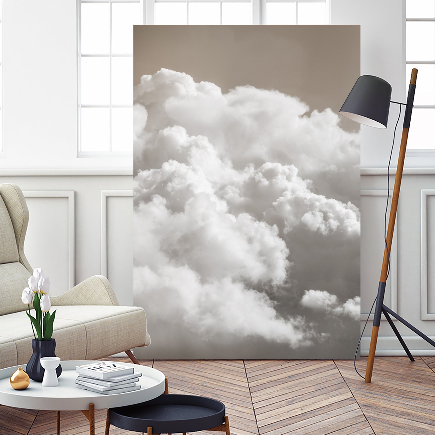 Sandy Clouds by Mareike Bohmer on GIANT ART - cloud