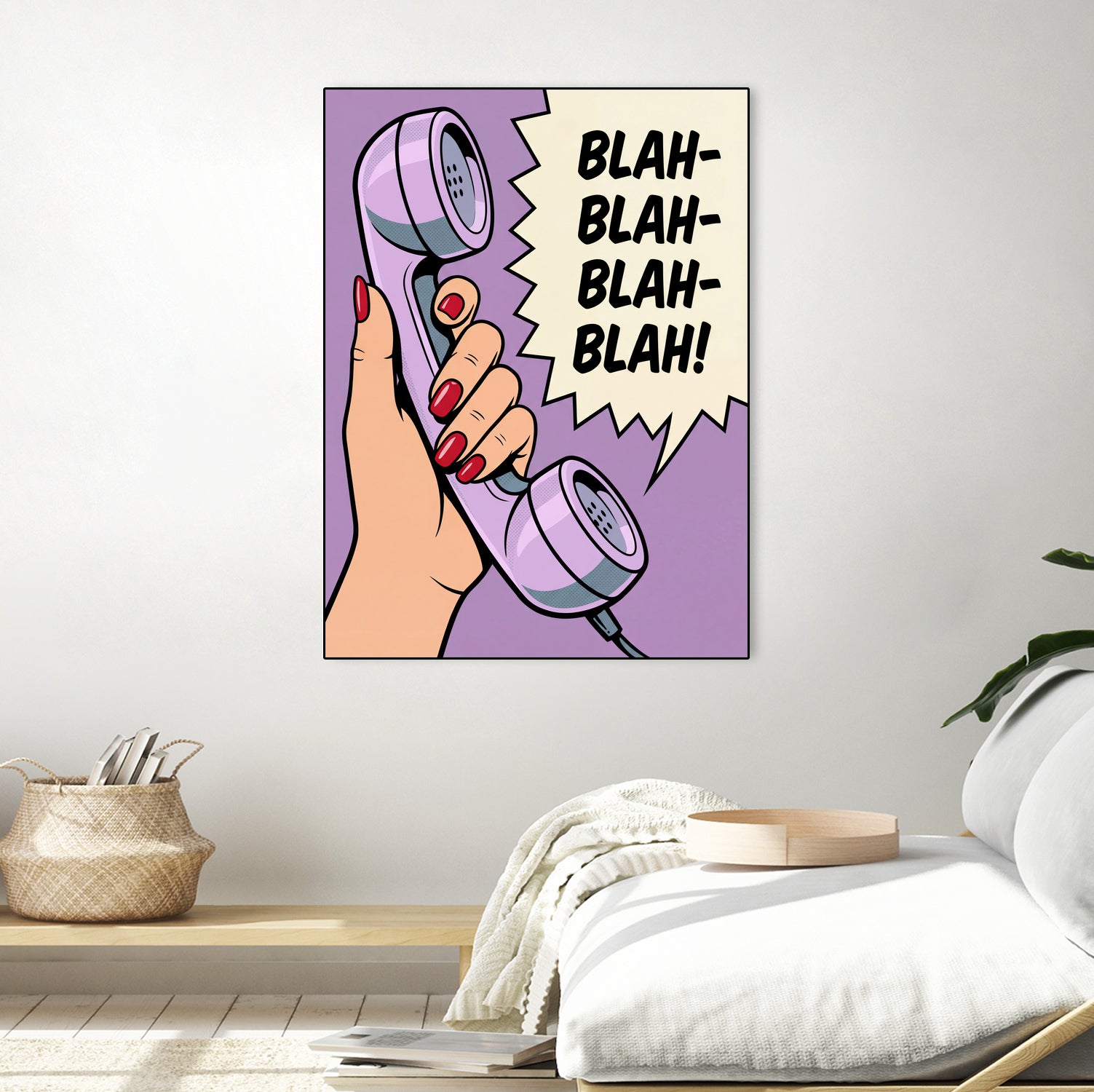 Blah Blah Blah by Andreas Magnusson on GIANT ART - illustration telephone