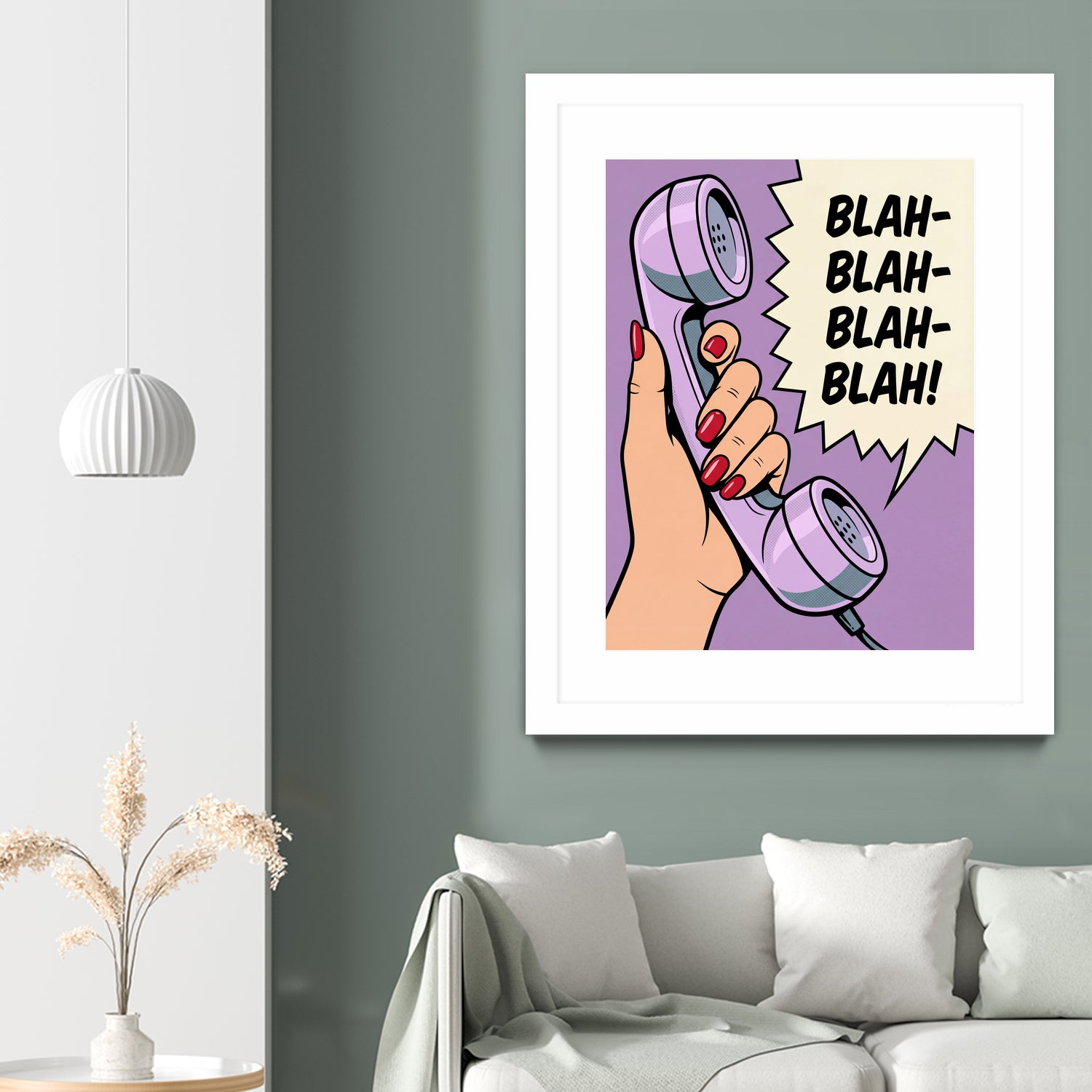 Blah Blah Blah by Andreas Magnusson on GIANT ART - illustration telephone