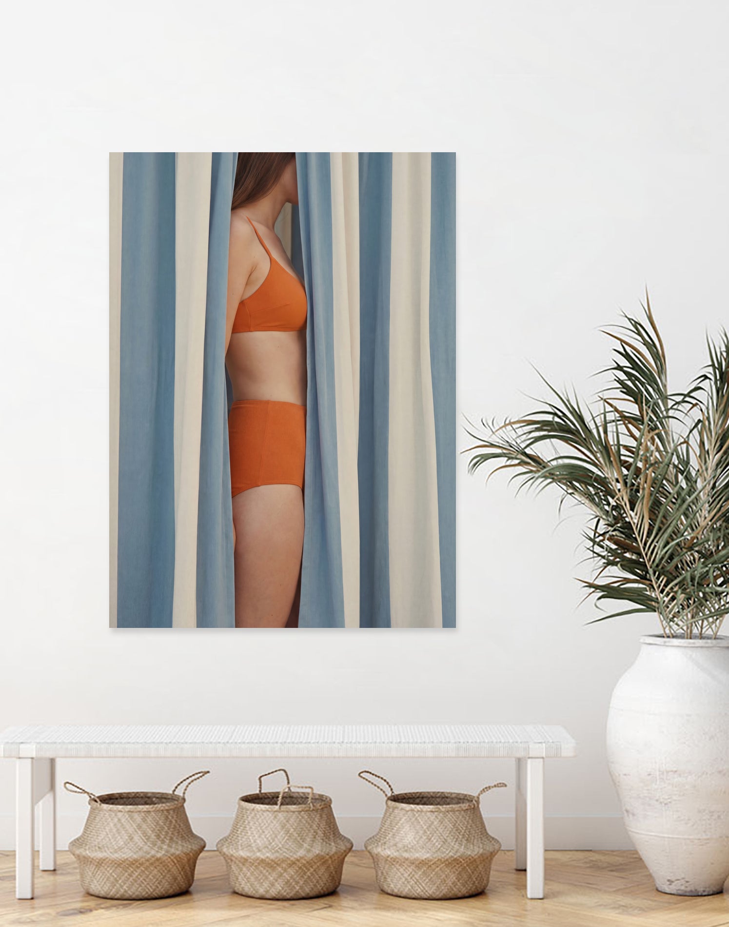 Behind the Curtains by Andreas Magnusson on GIANT ART - illustration woman