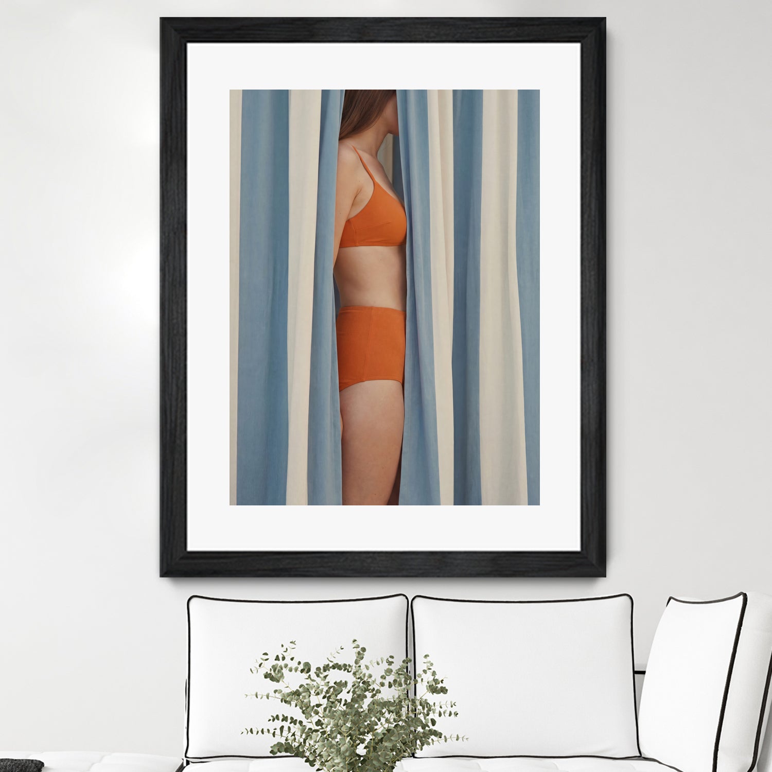 Behind the Curtains by Andreas Magnusson on GIANT ART - illustration woman