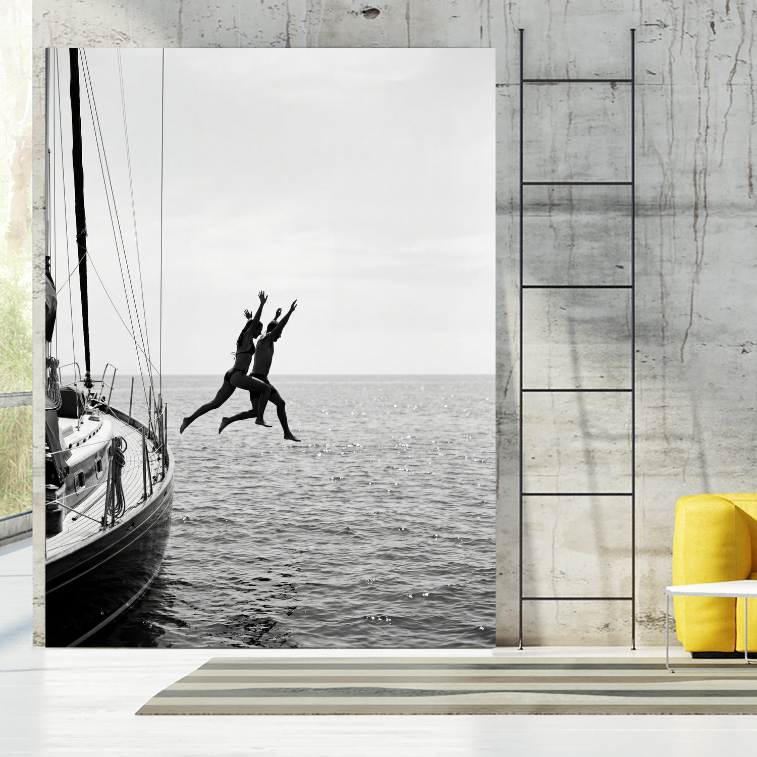 Jumping From a Boat by Andreas Magnusson on GIANT ART - photography boat