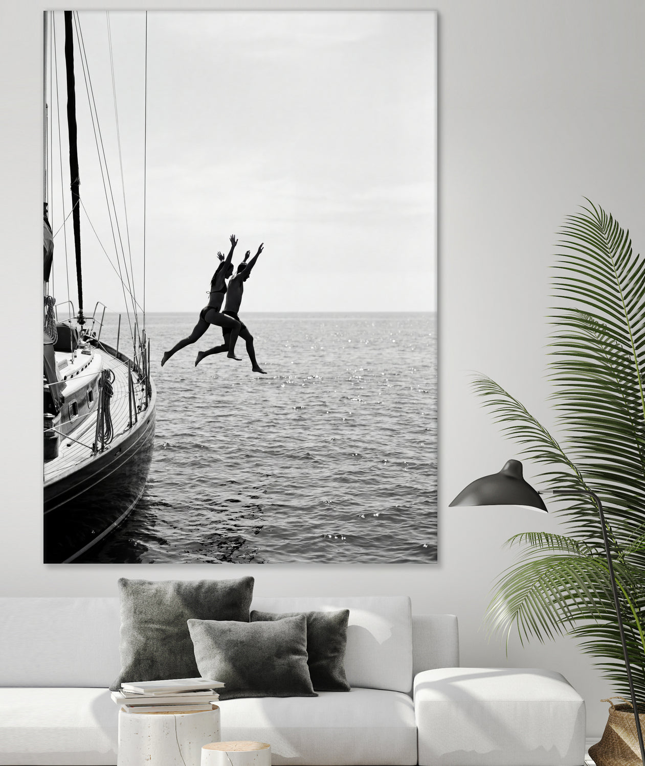 Jumping From a Boat by Andreas Magnusson on GIANT ART - photography boat