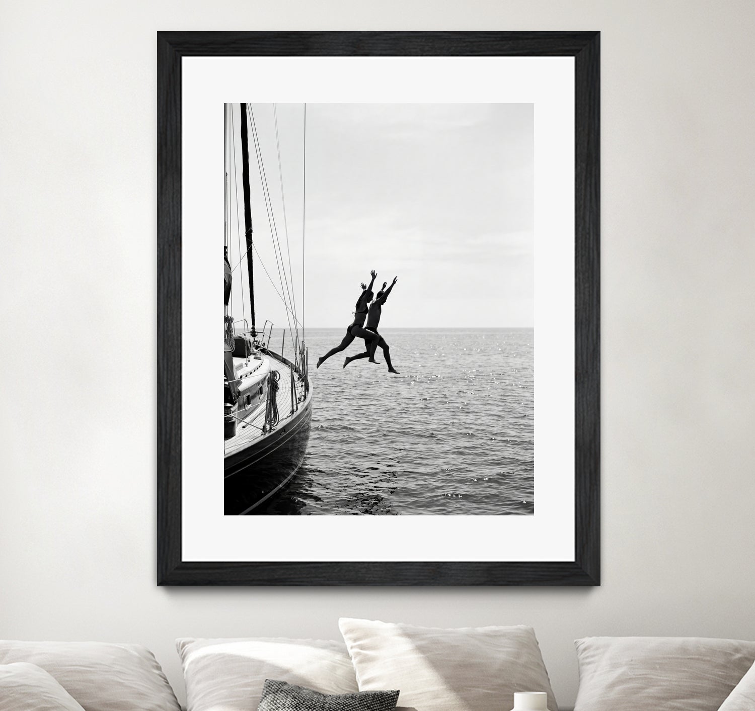 Jumping From a Boat by Andreas Magnusson on GIANT ART - photography boat