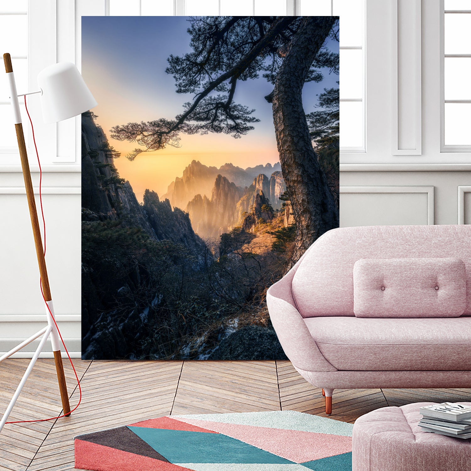 Forests towering over endless mountains by Yuan Cui on GIANT ART - photography