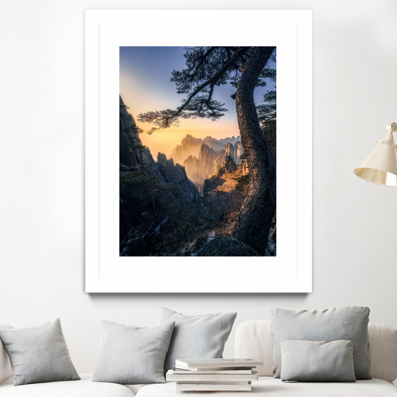 Forests towering over endless mountains by Yuan Cui on GIANT ART - photography