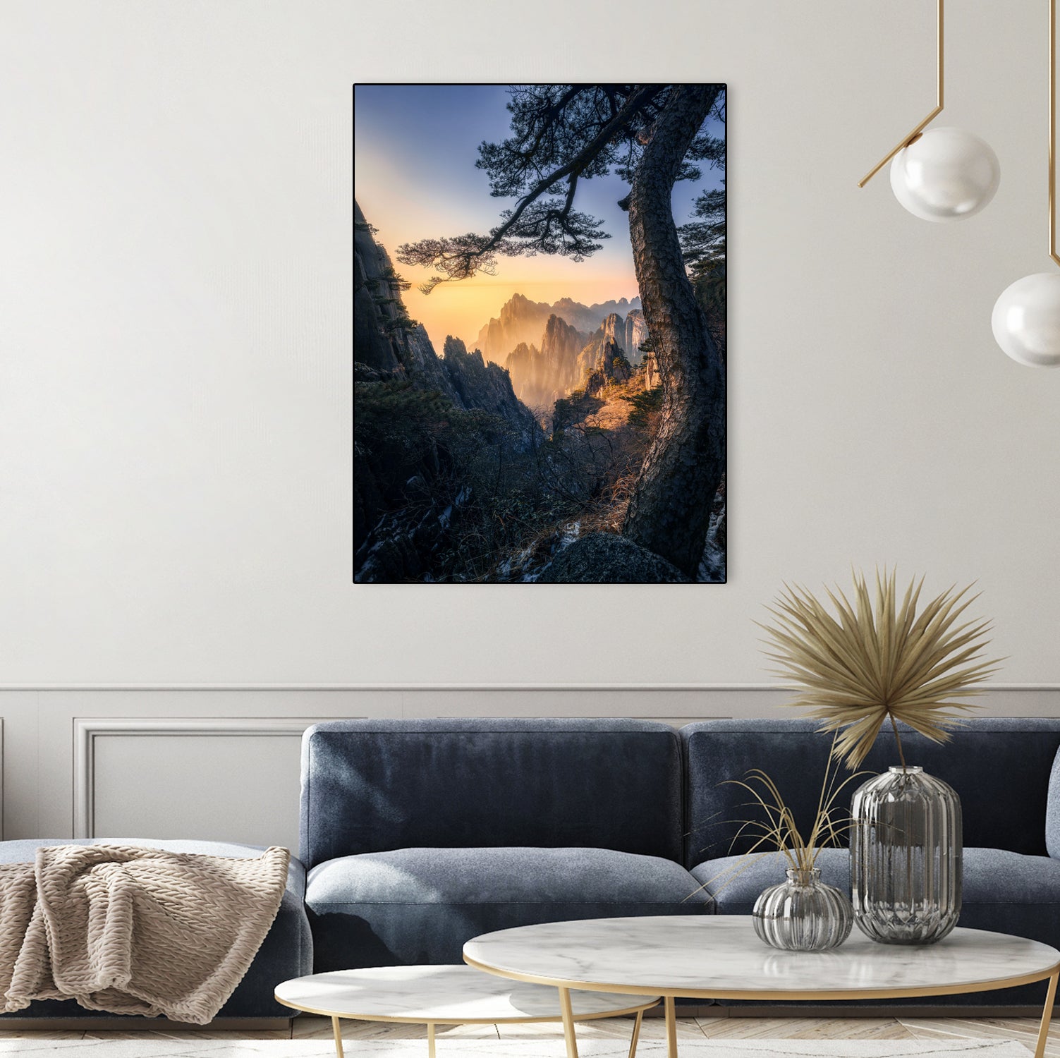 Forests towering over endless mountains by Yuan Cui on GIANT ART - photography