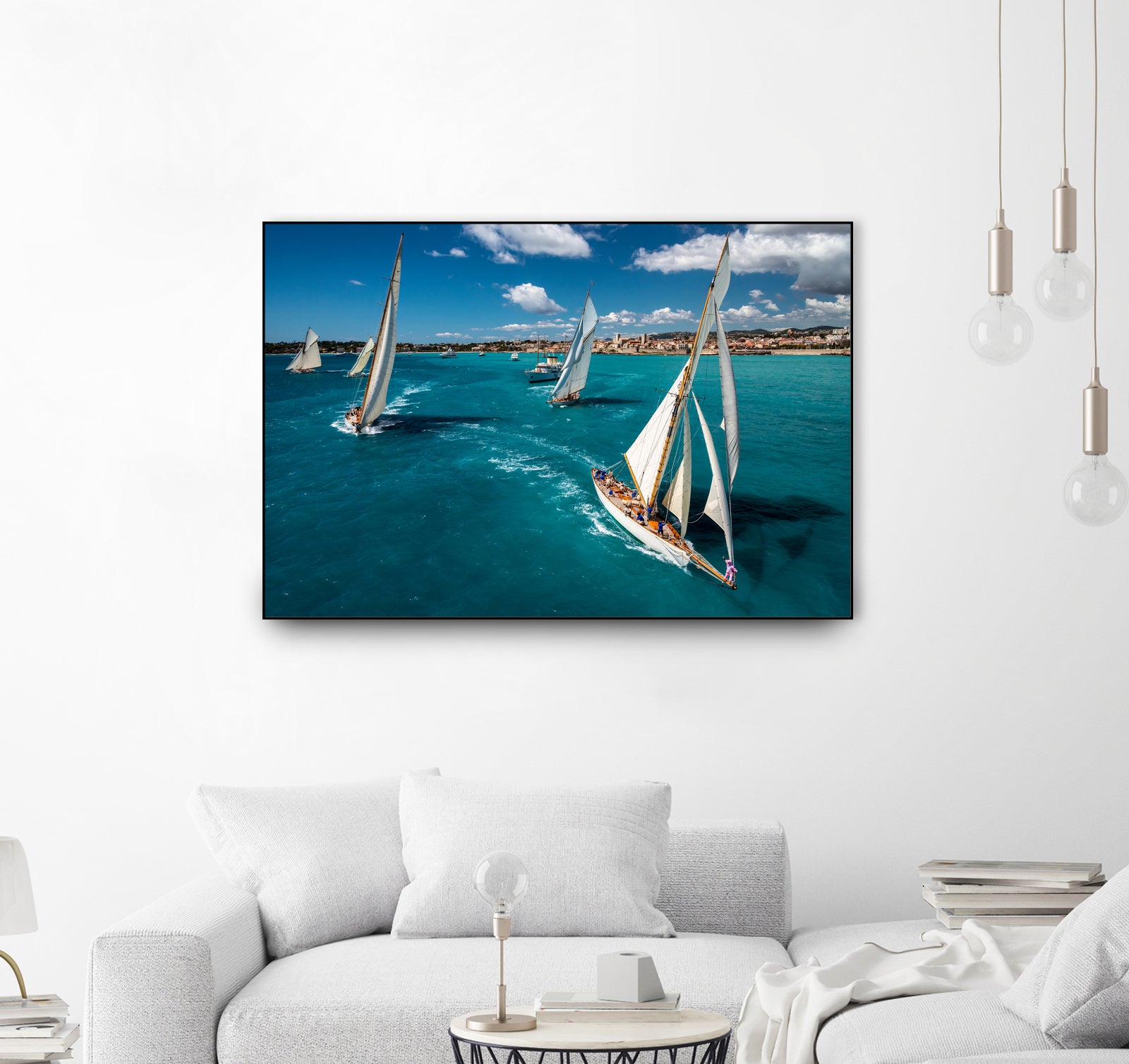 Race start by Marc Pelissier on GIANT ART - sailboats photography sailboats