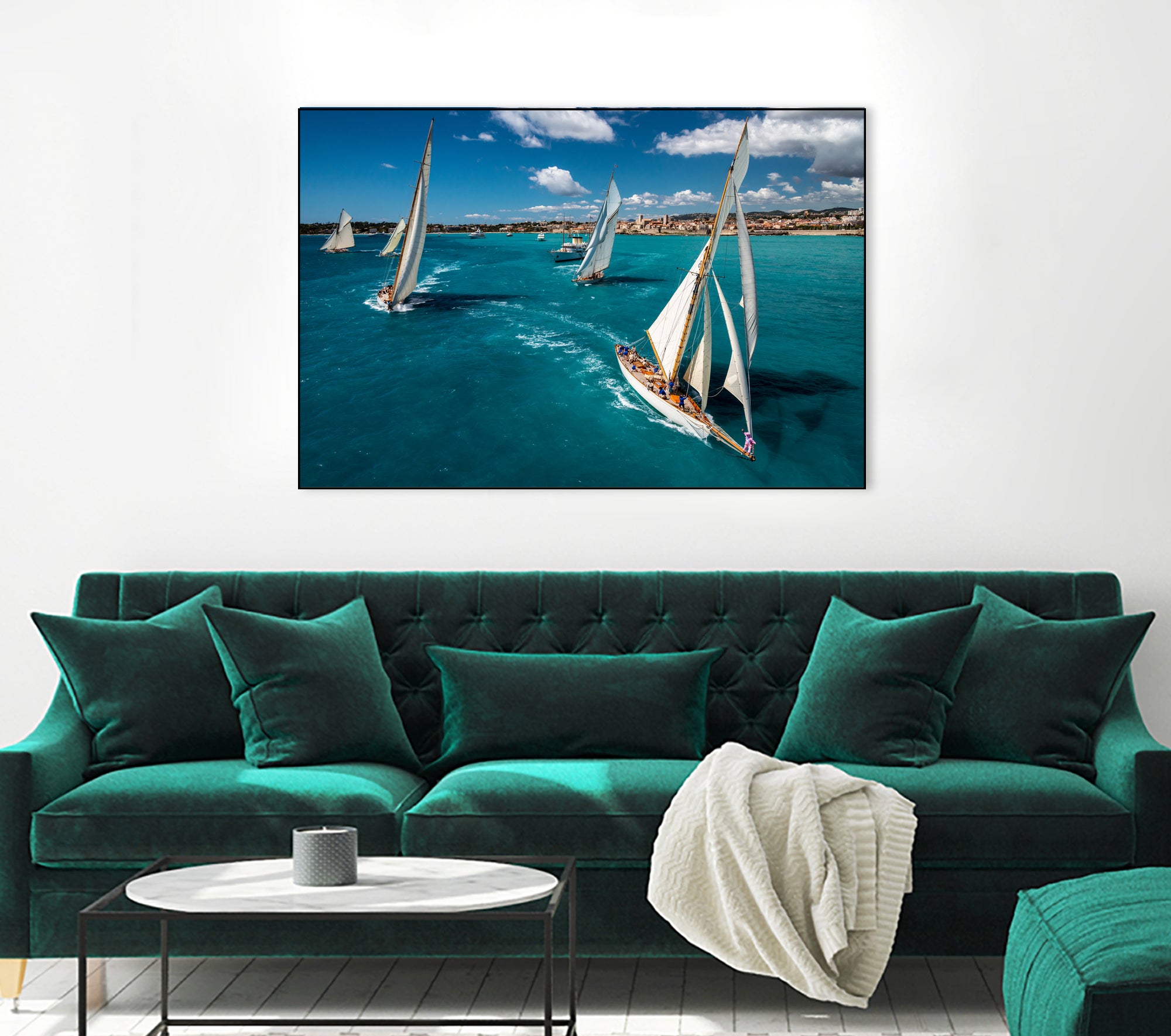 Race start by Marc Pelissier on GIANT ART - sailboats photography sailboats