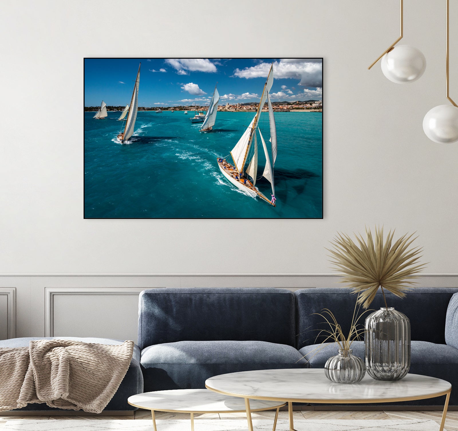 Race start by Marc Pelissier on GIANT ART - sailboats photography sailboats