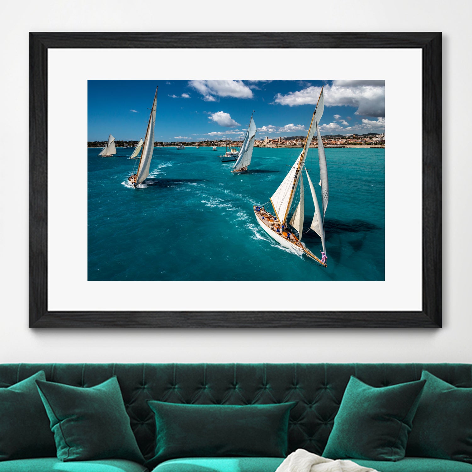Race start by Marc Pelissier on GIANT ART - sailboats photography sailboats