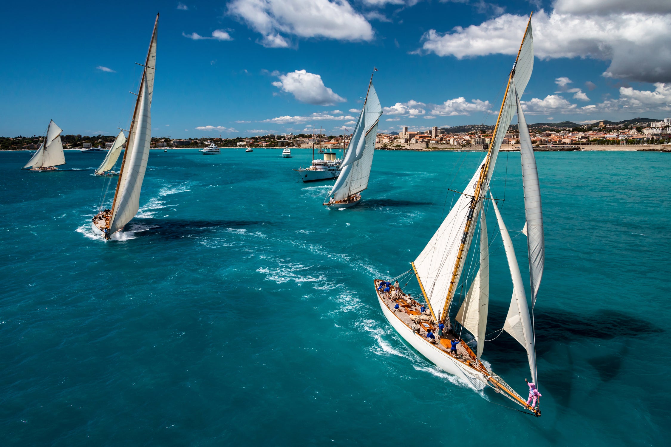 Race start by Marc Pelissier on GIANT ART - sailboats photography sailboats