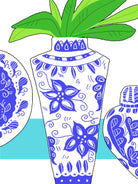 Blue Vase I by Deidre Mosher on GIANT ART - decorative