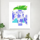Blue Vase I by Deidre Mosher on GIANT ART - decorative
