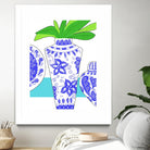 Blue Vase I by Deidre Mosher on GIANT ART - decorative