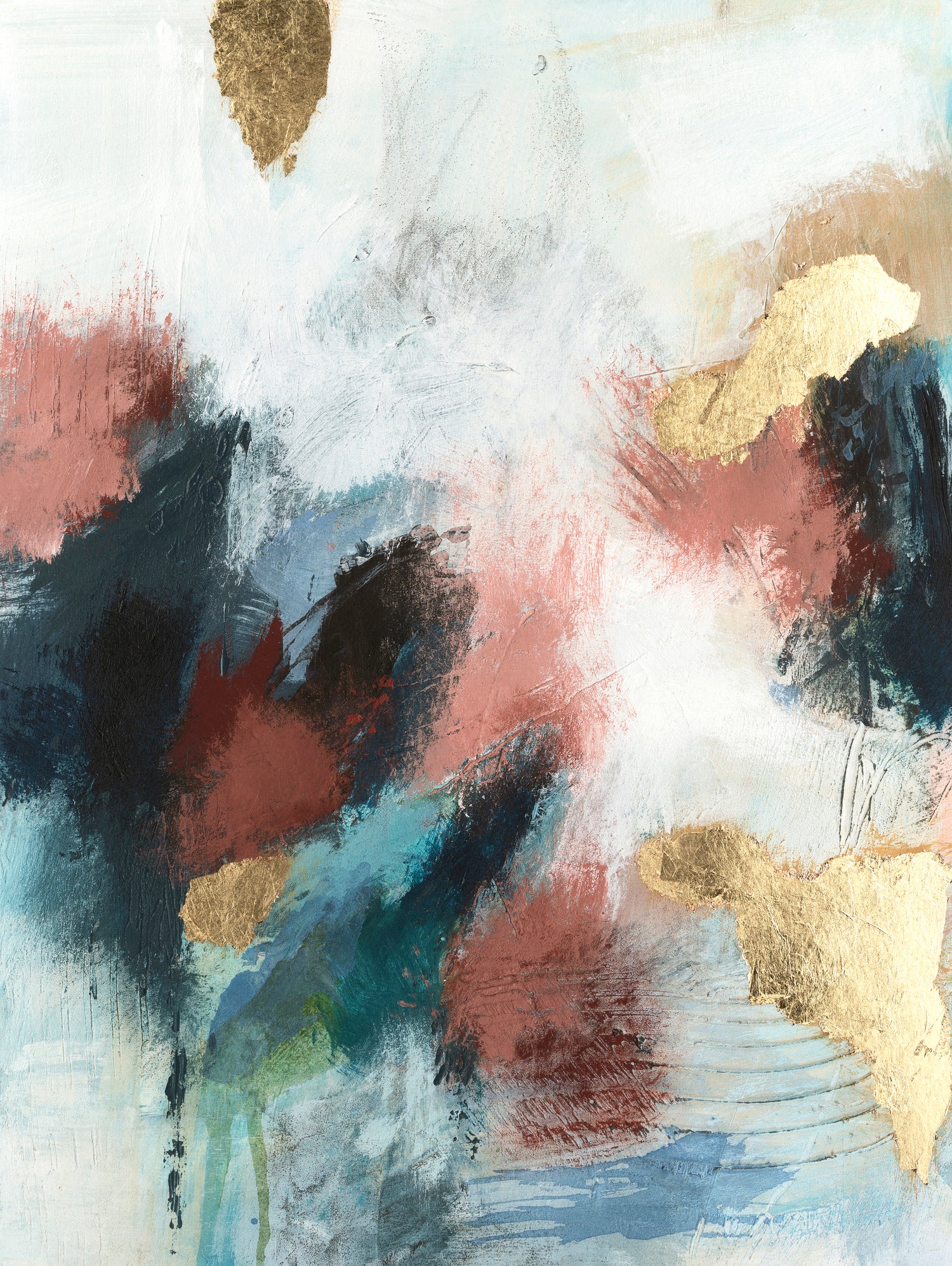 Gold Farallon I by Victoria Barnes on GIANT ART - abstract geometrics abstract