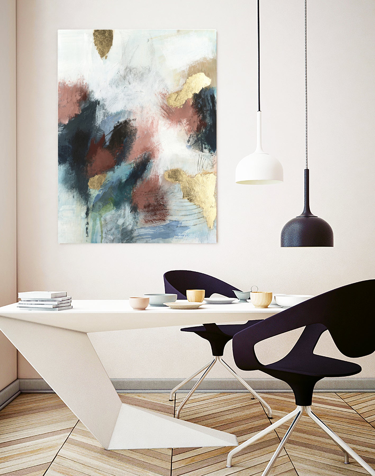 Gold Farallon I by Victoria Barnes on GIANT ART - abstract geometrics abstract