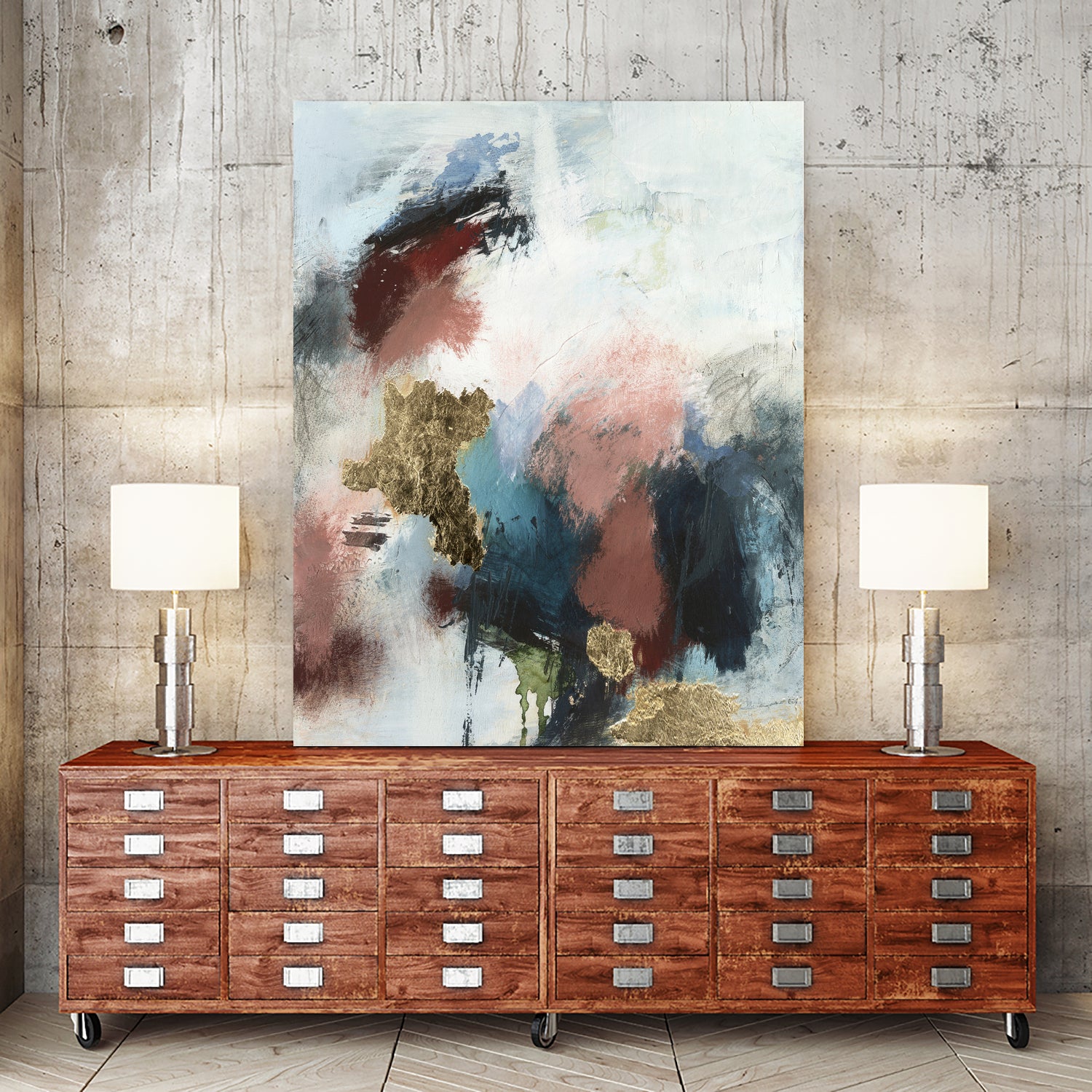 Gold Farallon II by Victoria Barnes on GIANT ART - abstract geometrics abstract