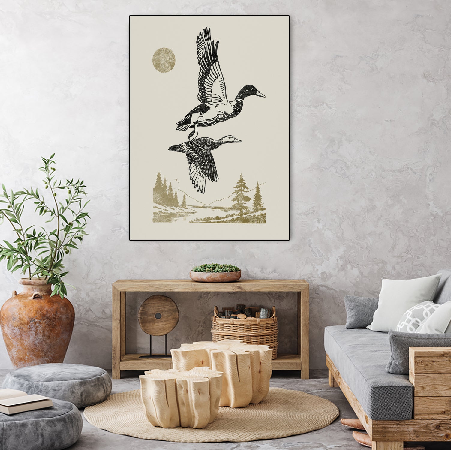 Lake Meditation l by Victoria Barnes on GIANT ART - animals nature birds