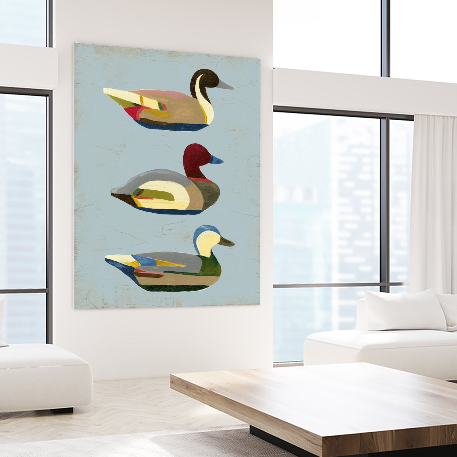 Decoy Ducks I by June Erica Vess on GIANT ART - animals nature birds