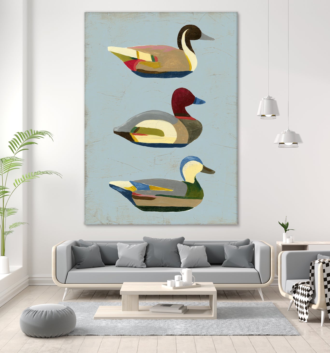 Decoy Ducks I by June Erica Vess on GIANT ART - animals nature birds