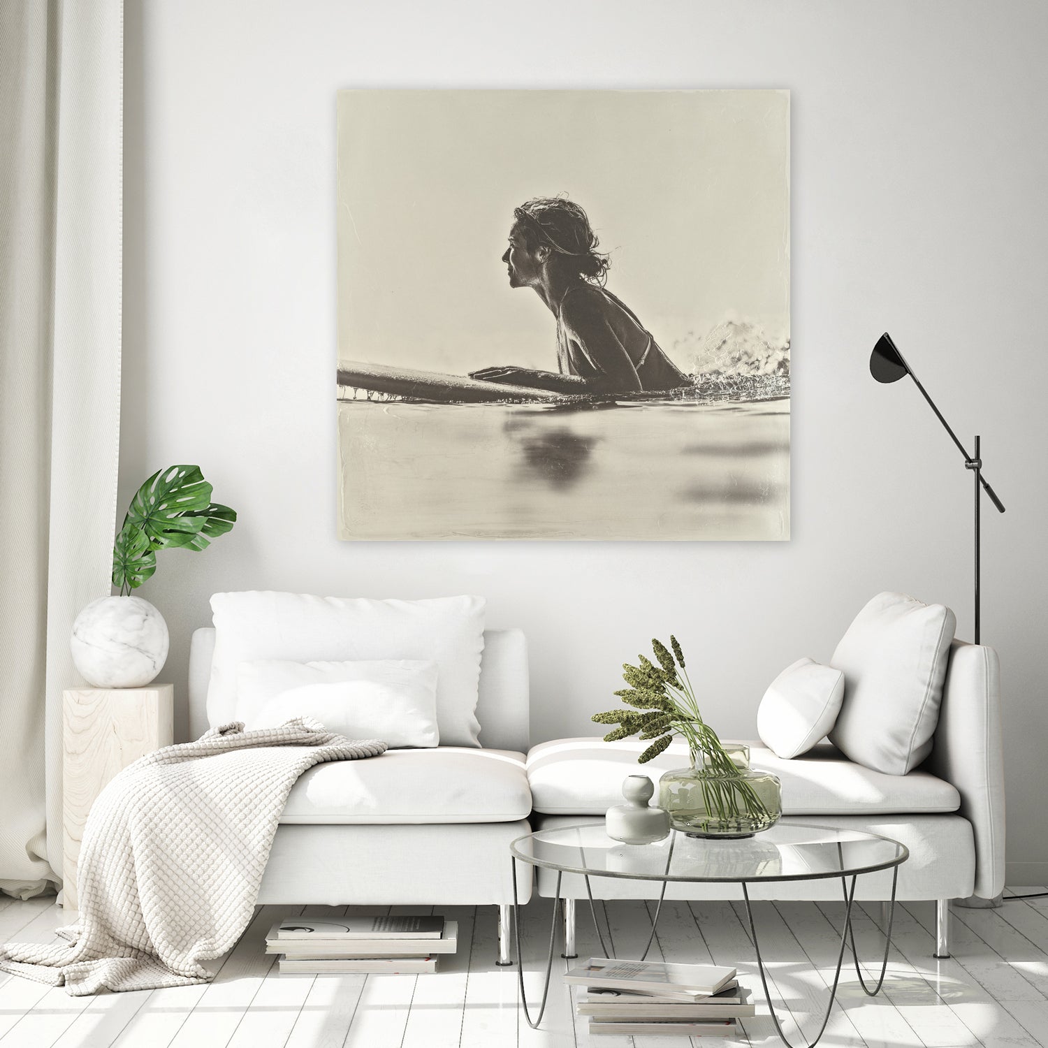 Malibu Paddleout I by Walker Noble on GIANT ART - sports watersports