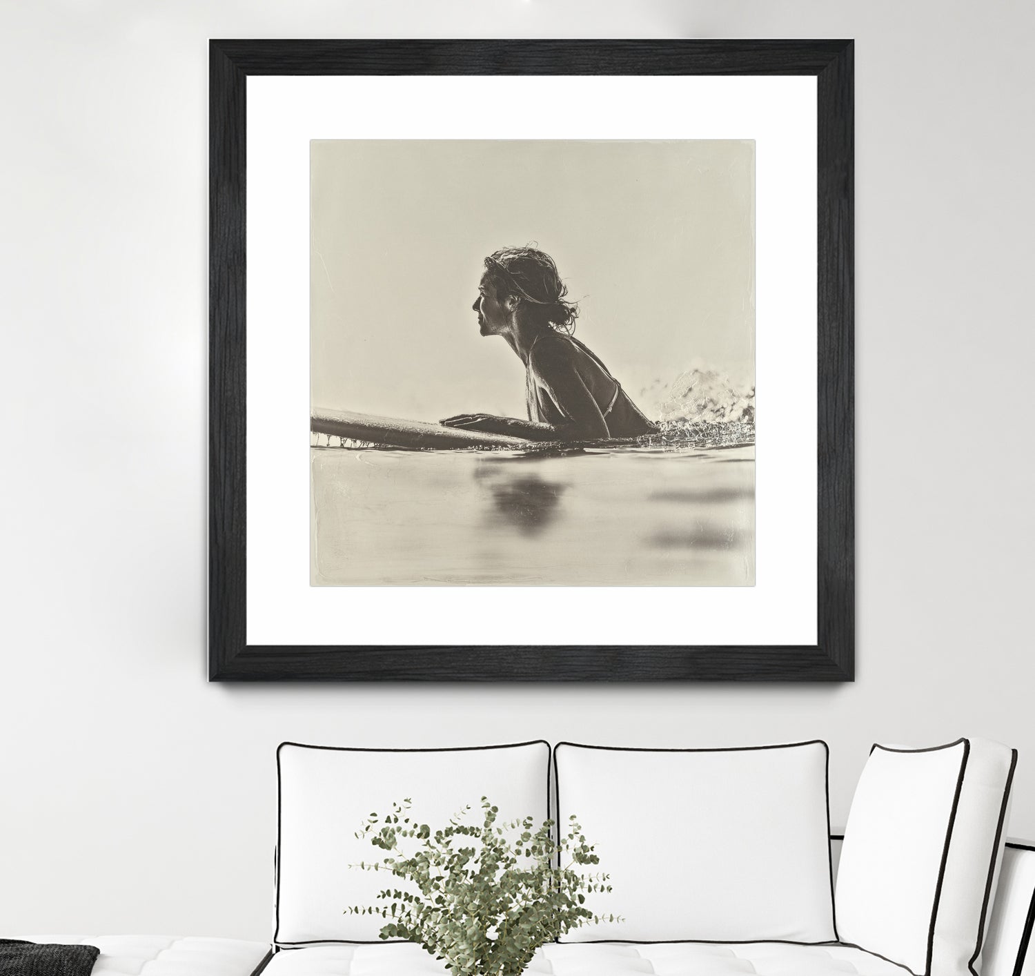 Malibu Paddleout I by Walker Noble on GIANT ART - sports watersports