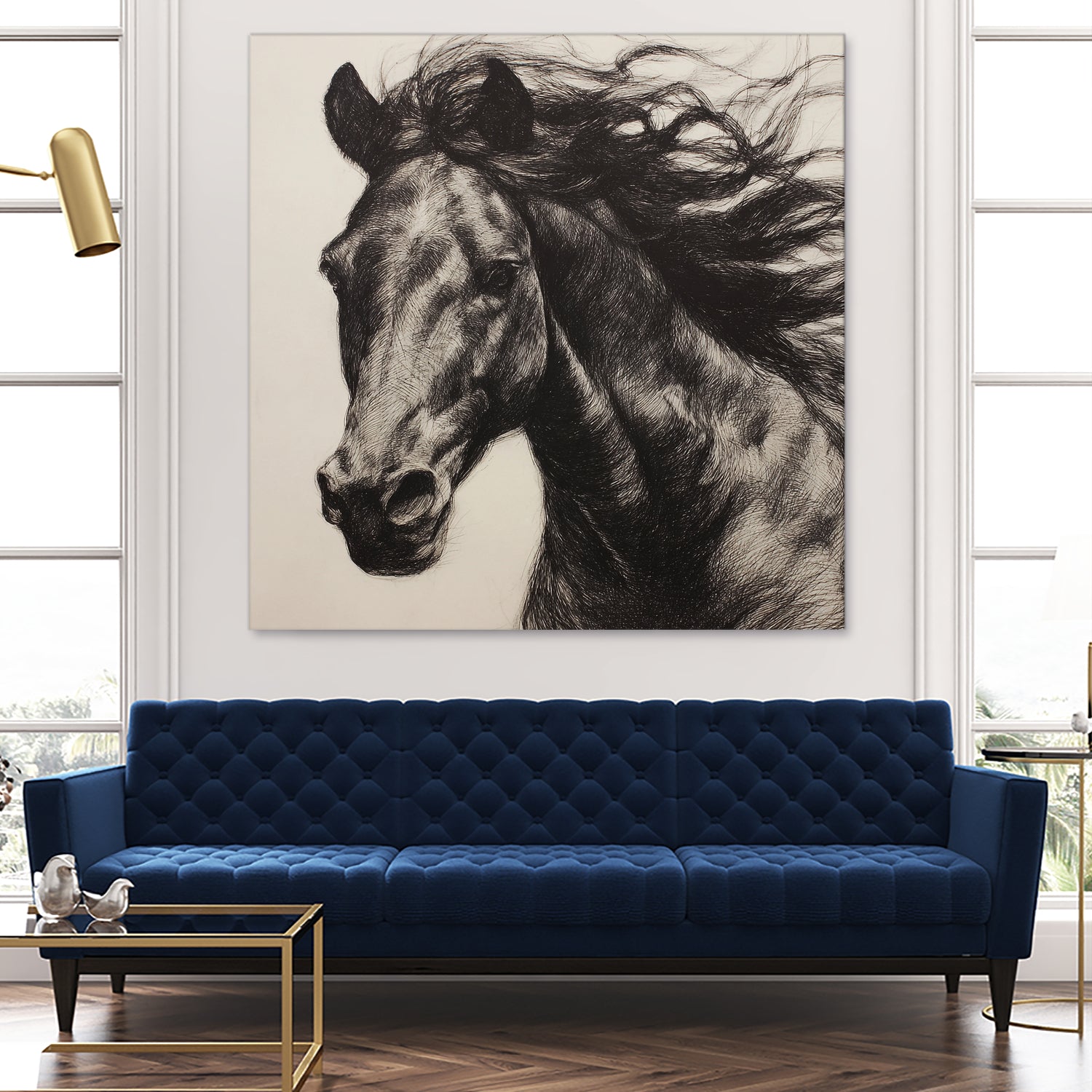 Western Plains Portrait II by Walker Noble on GIANT ART - animals nature horses