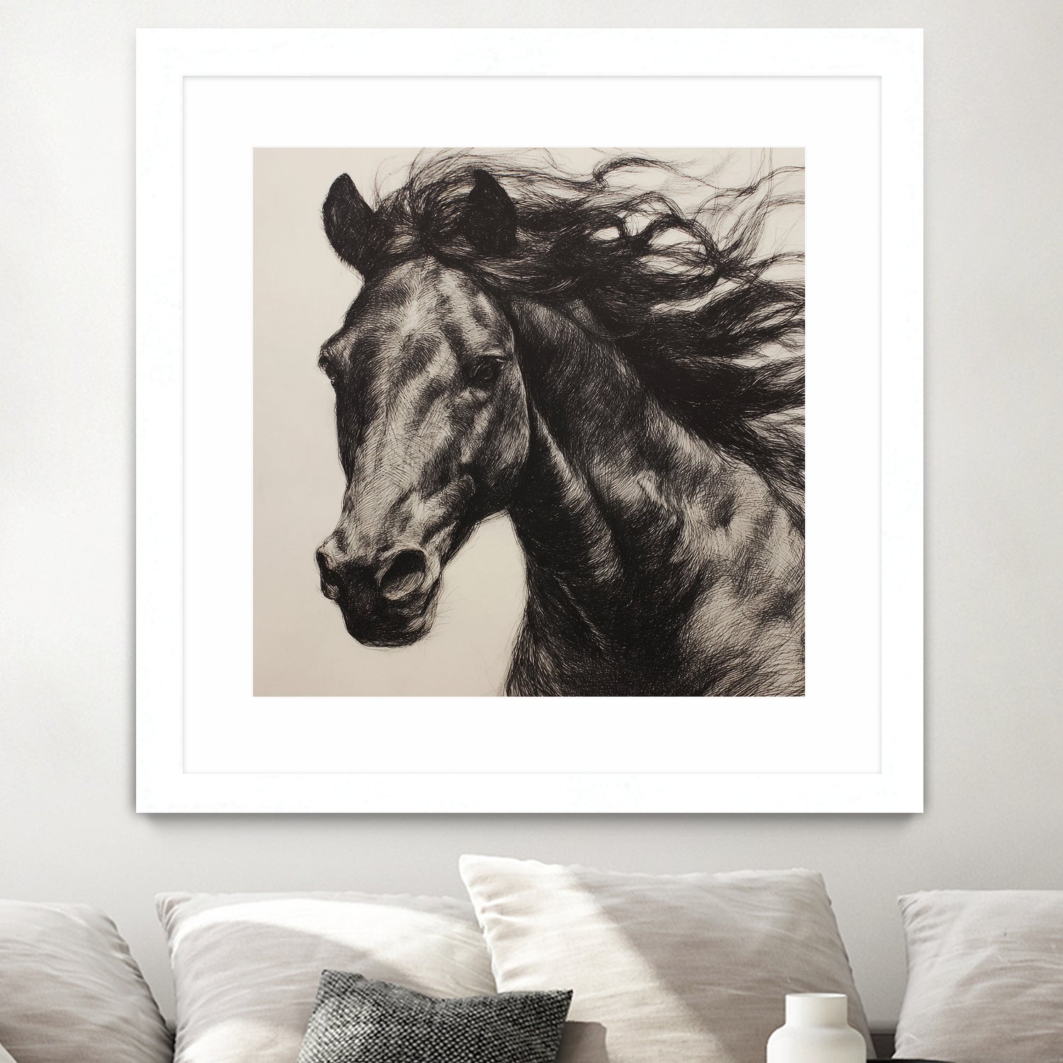 Western Plains Portrait II by Walker Noble on GIANT ART - animals nature horses