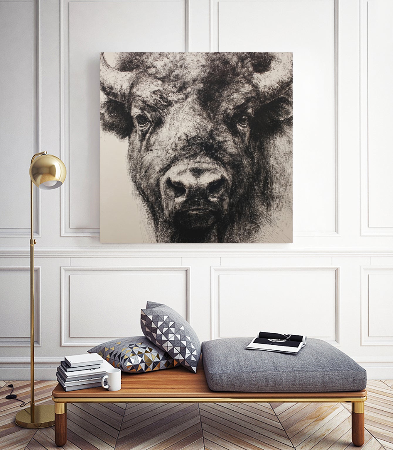 Western Plains Portrait I by Walker Noble on GIANT ART - animals nature horses