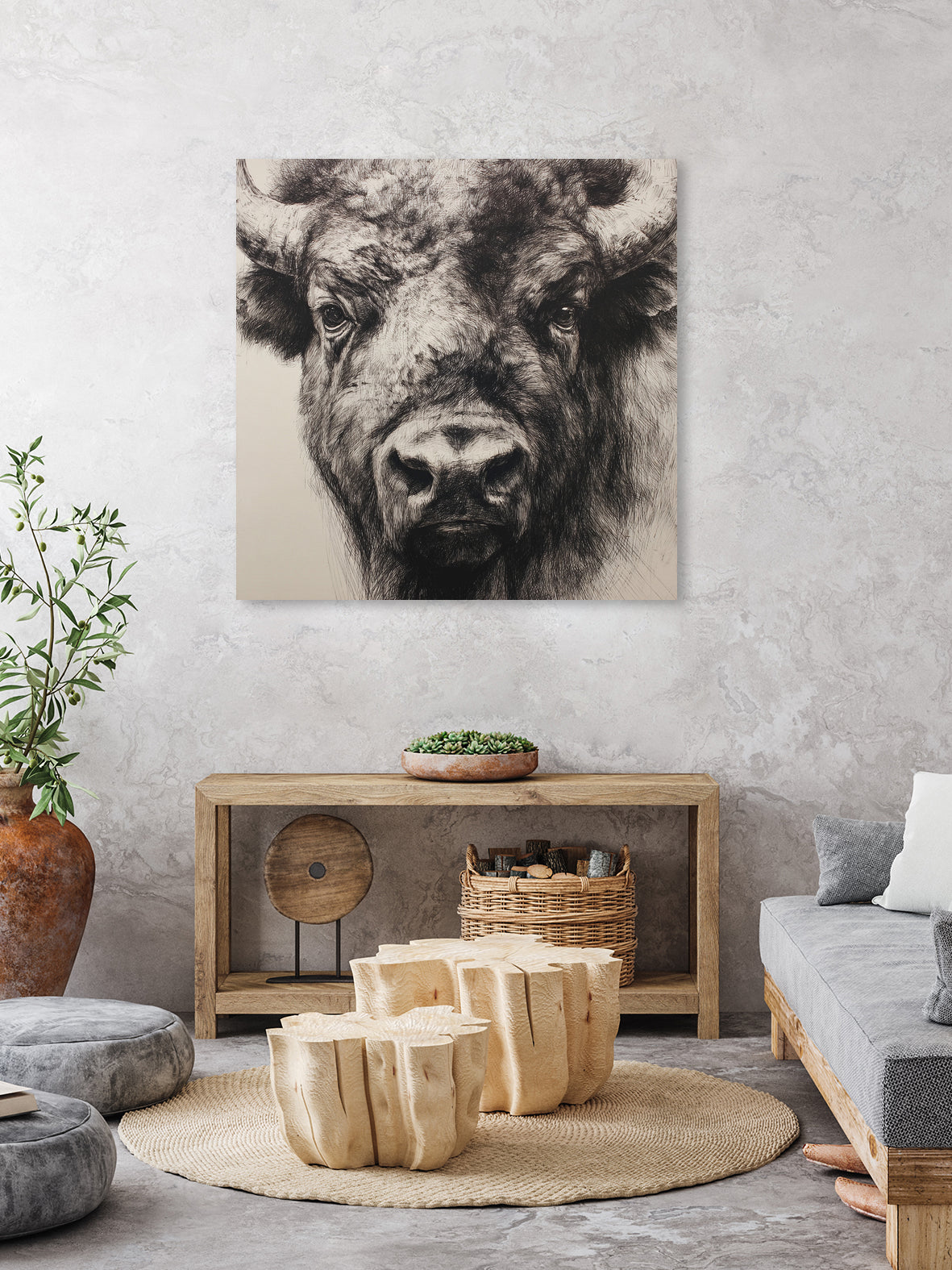 Western Plains Portrait I by Walker Noble on GIANT ART - animals nature horses