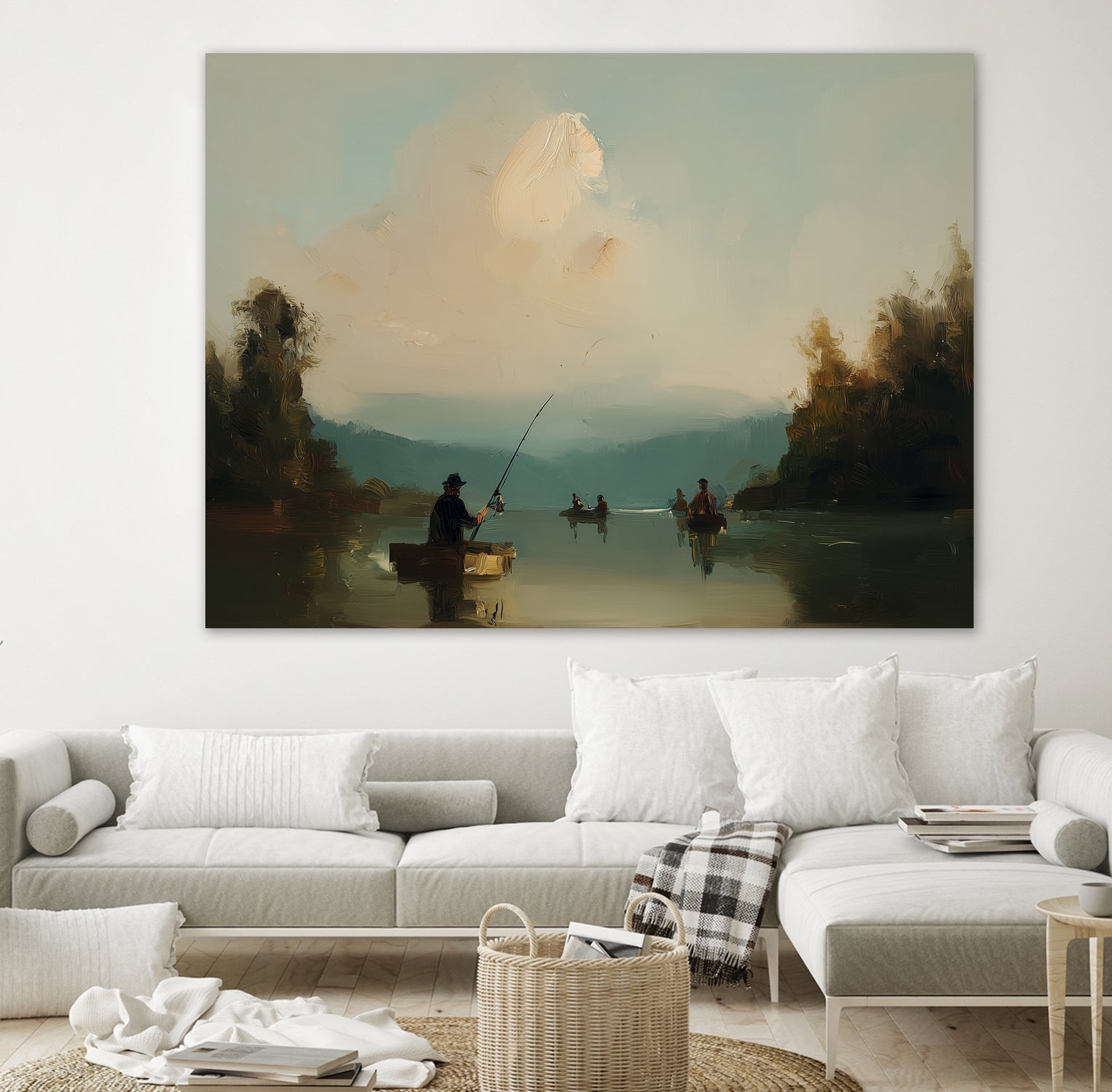 Twilight Catch I by Paula Freeman on GIANT ART - sports fishing