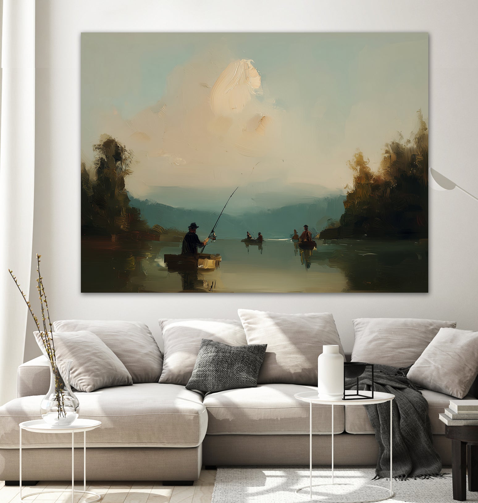 Twilight Catch I by Paula Freeman on GIANT ART - sports fishing