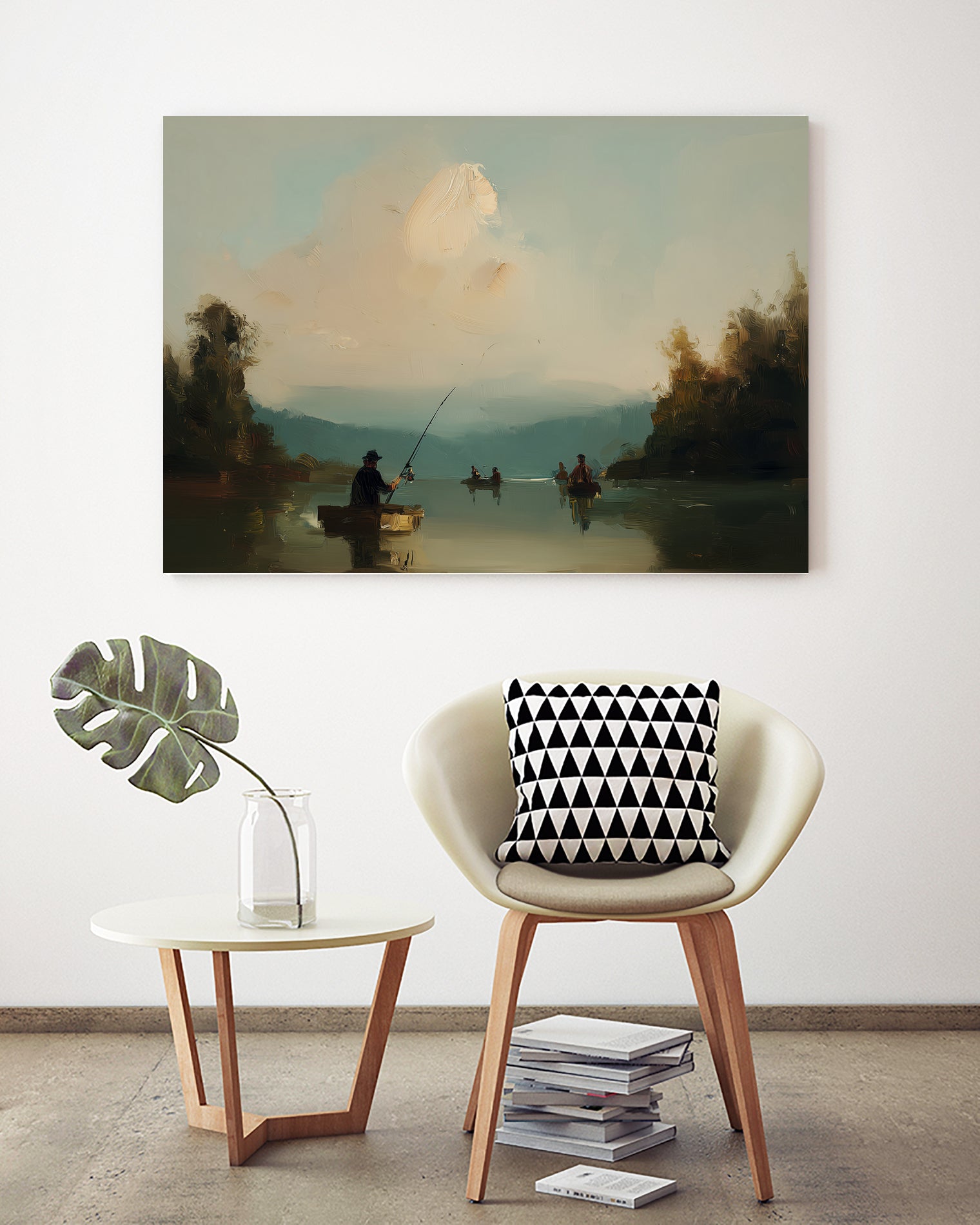 Twilight Catch I by Paula Freeman on GIANT ART - sports fishing