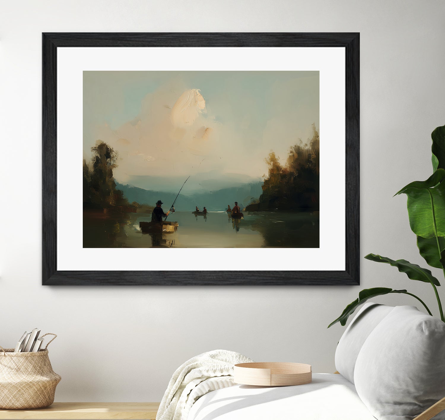 Twilight Catch I by Paula Freeman on GIANT ART - sports fishing