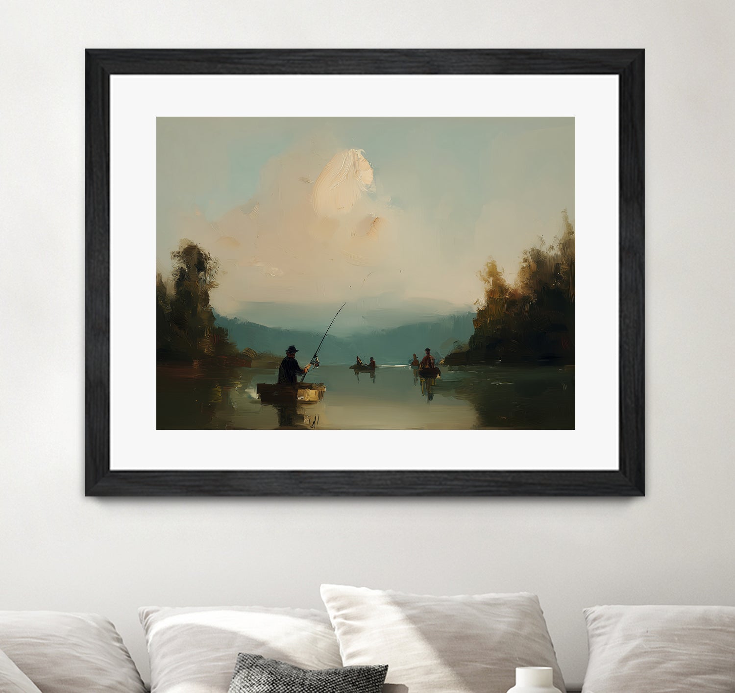 Twilight Catch I by Paula Freeman on GIANT ART - sports fishing