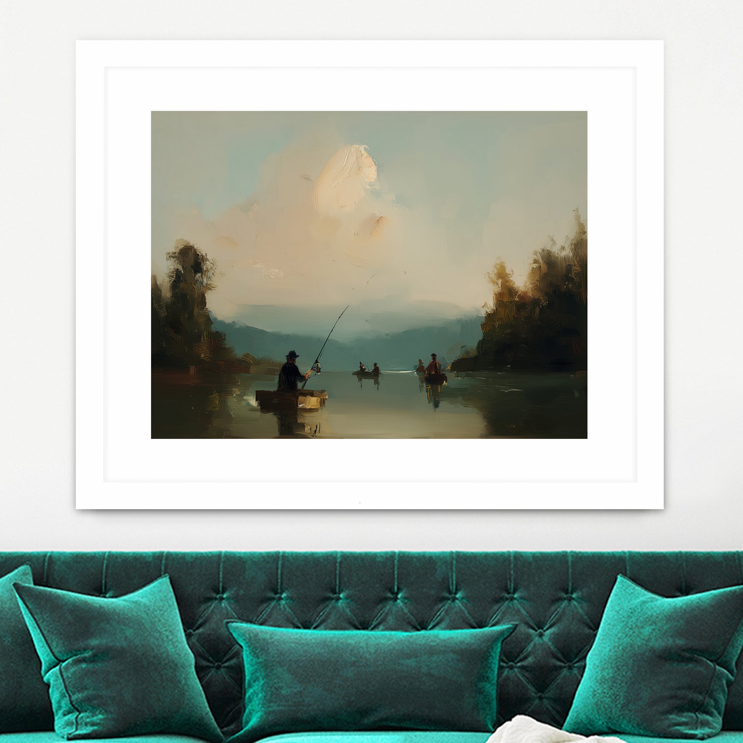 Twilight Catch I by Paula Freeman on GIANT ART - sports fishing