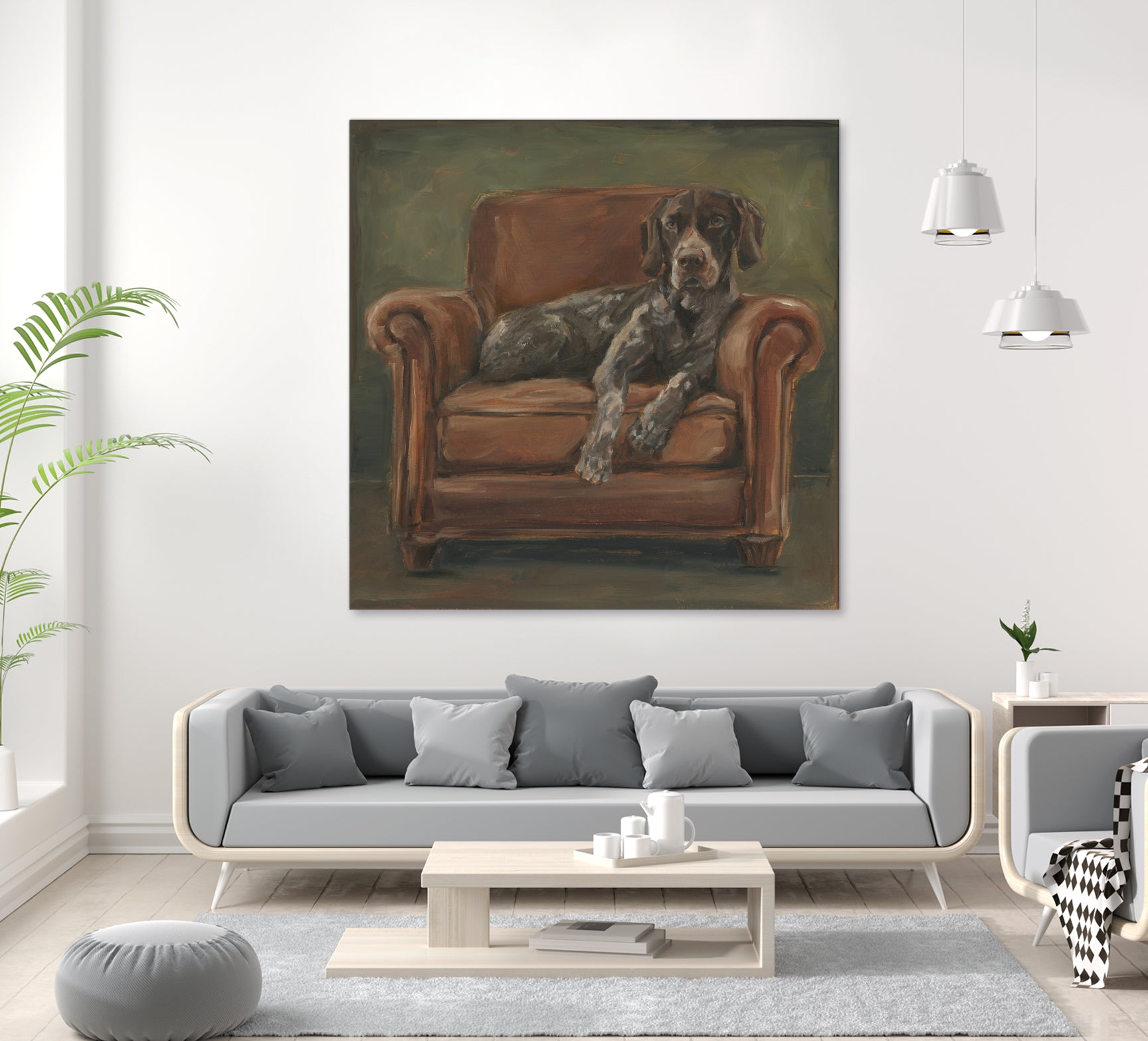 Hunting Lounge I by Ethan Harper on GIANT ART - animals nature pets