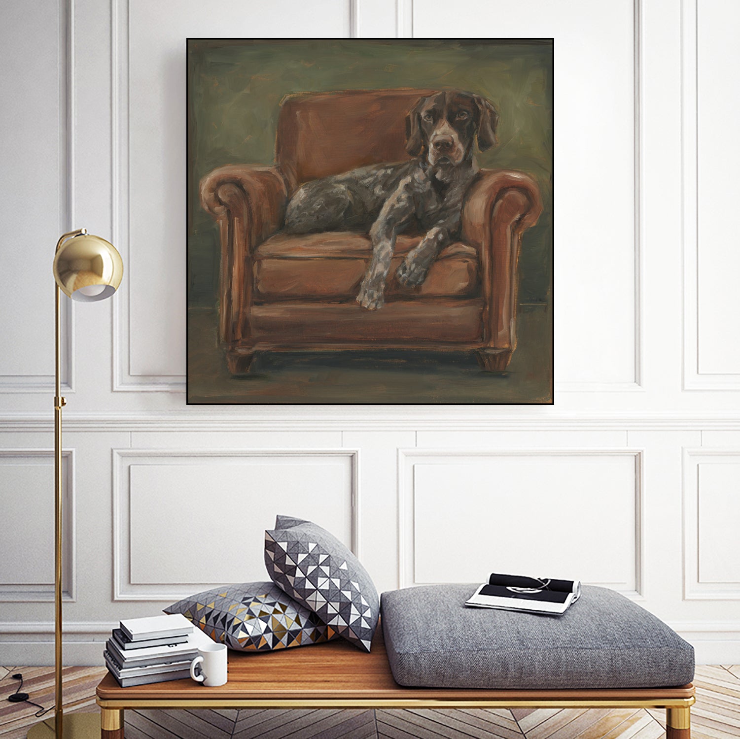 Hunting Lounge I by Ethan Harper on GIANT ART - animals nature pets