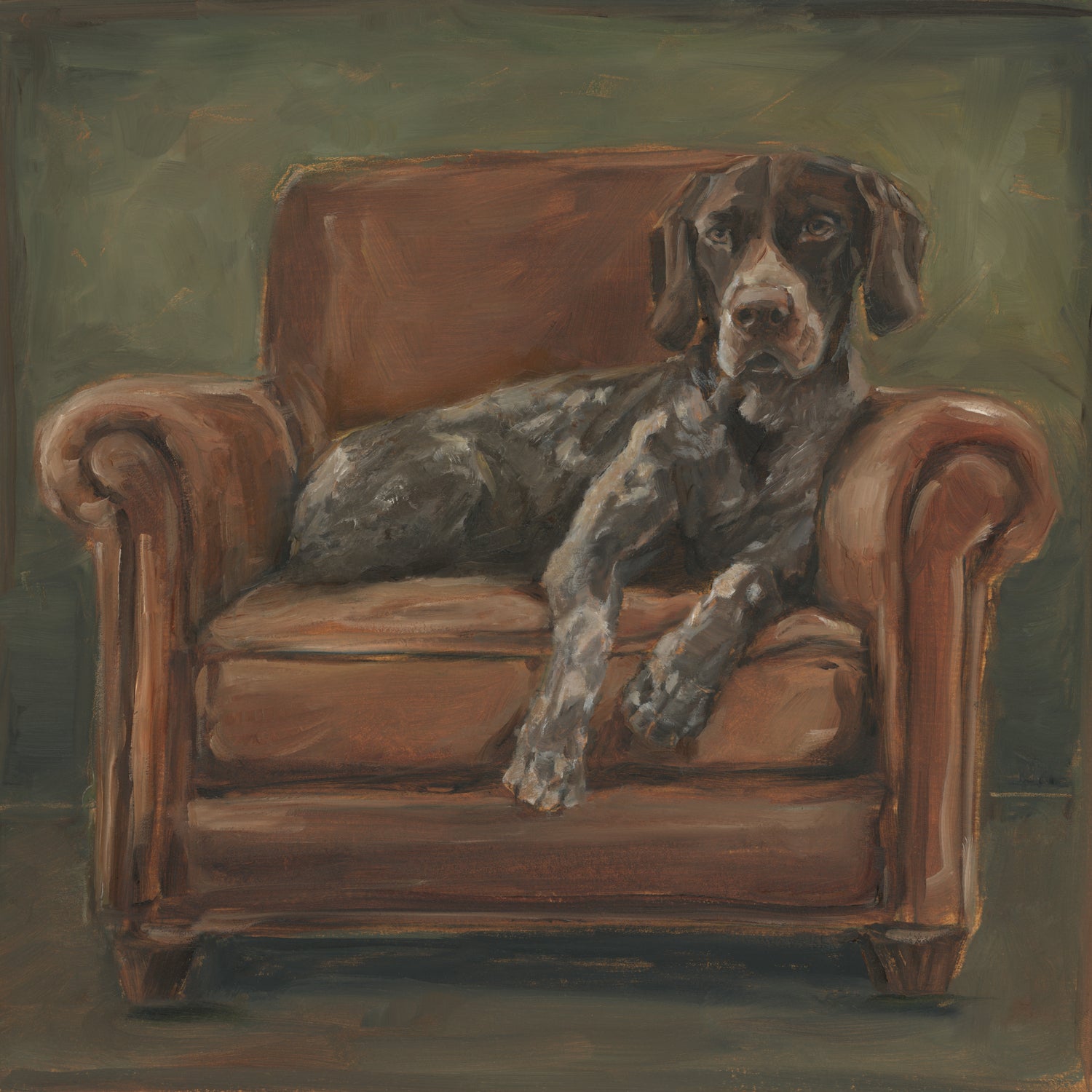 Hunting Lounge I by Ethan Harper on GIANT ART - animals nature pets