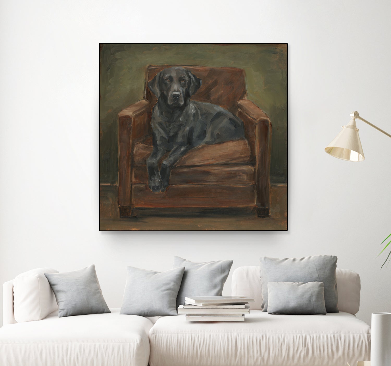 Hunting Lounge II by Ethan Harper on GIANT ART - animals nature pets