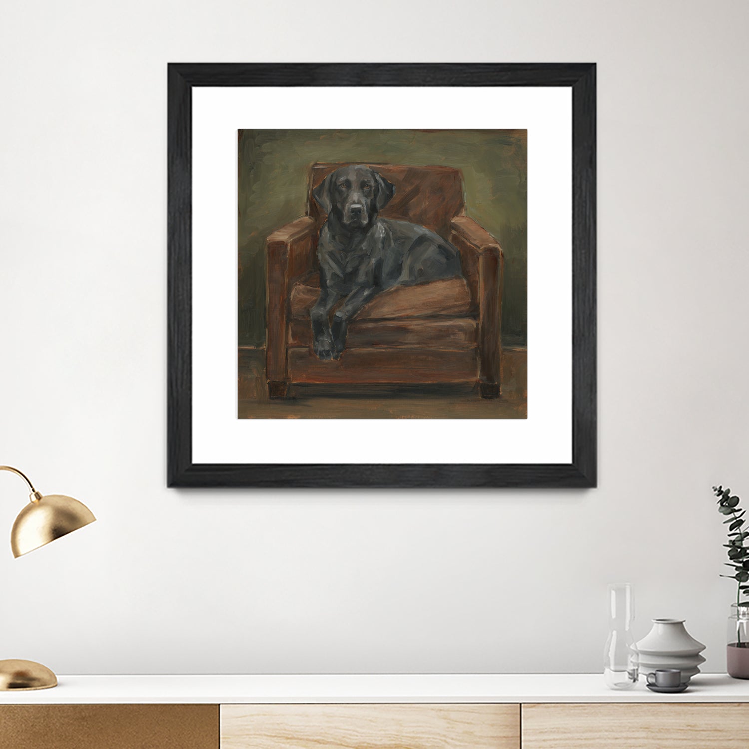 Hunting Lounge II by Ethan Harper on GIANT ART - animals nature pets