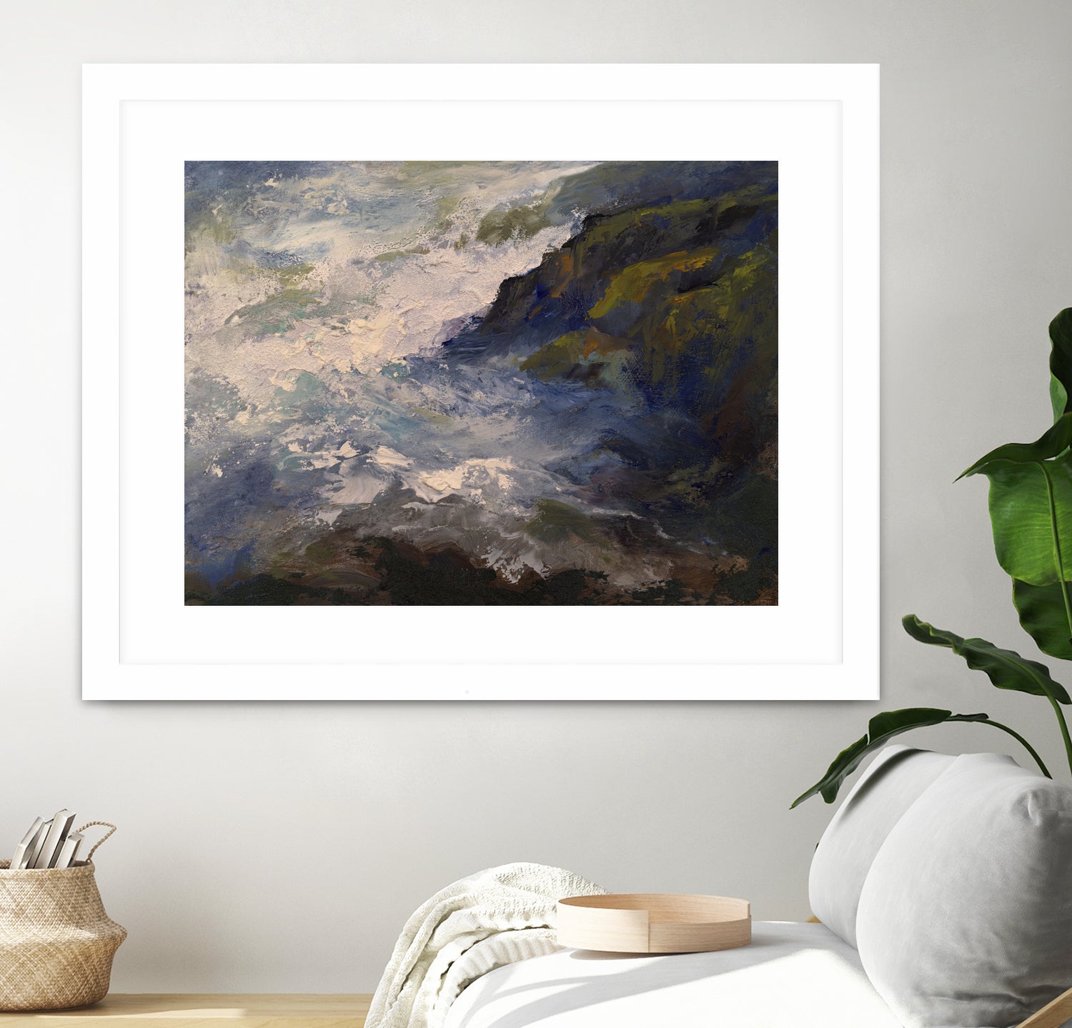 Cliff View by Sheila Finch on GIANT ART - landscapes seascapes seascapes