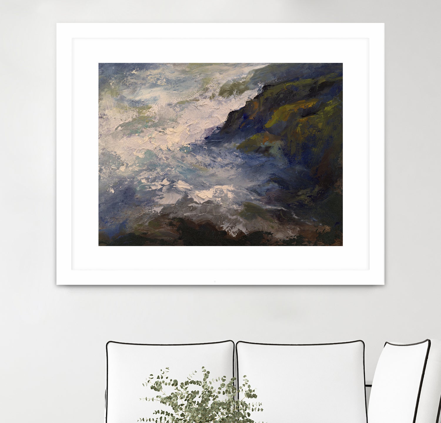 Cliff View by Sheila Finch on GIANT ART - landscapes seascapes seascapes