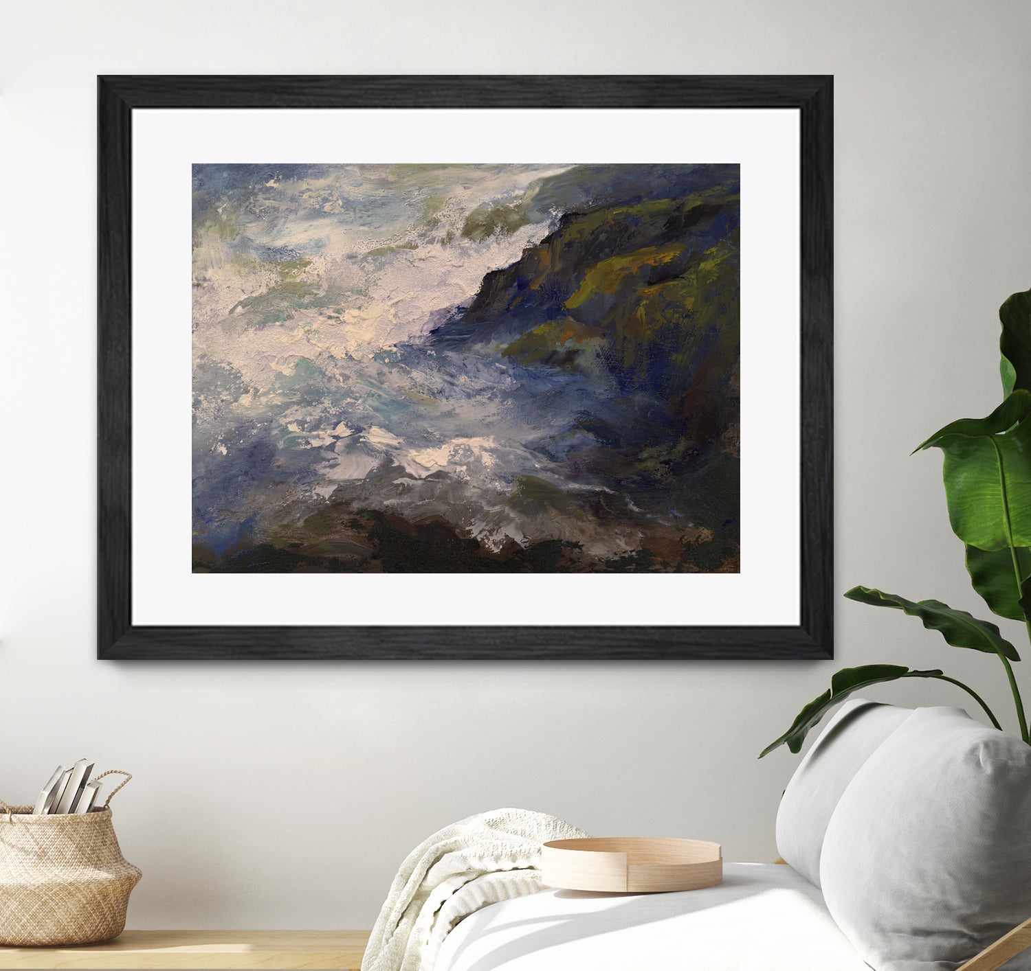 Cliff View by Sheila Finch on GIANT ART - landscapes seascapes seascapes