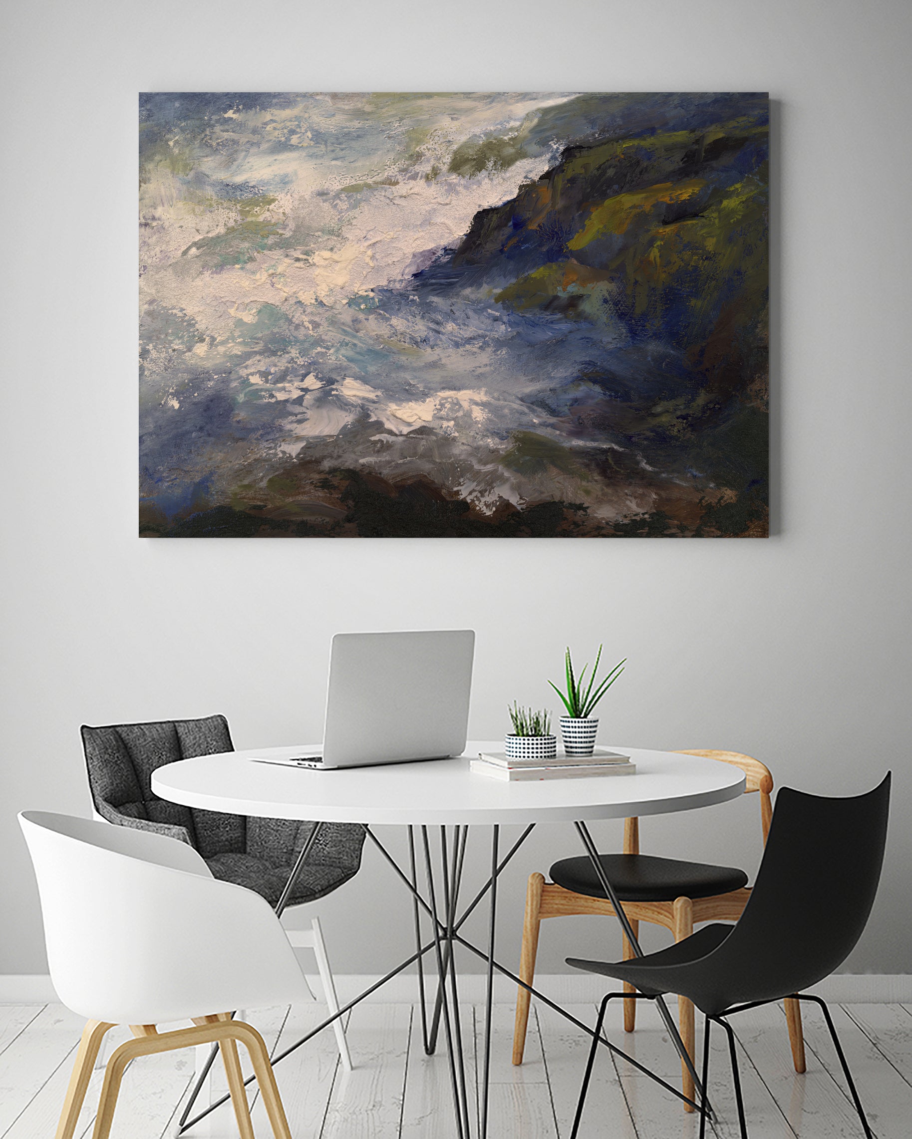 Cliff View by Sheila Finch on GIANT ART - landscapes seascapes seascapes